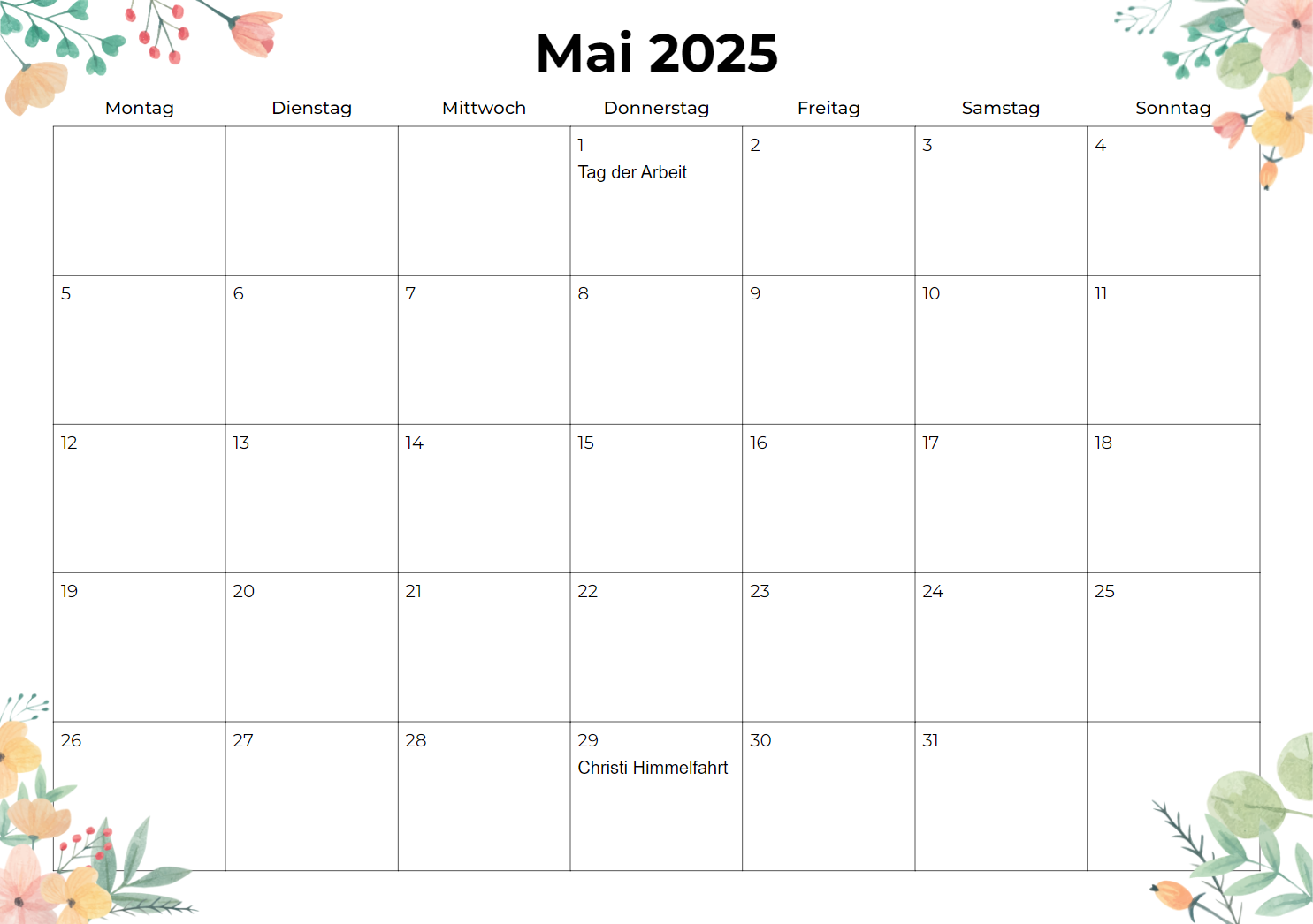 Kalender für 9.2025